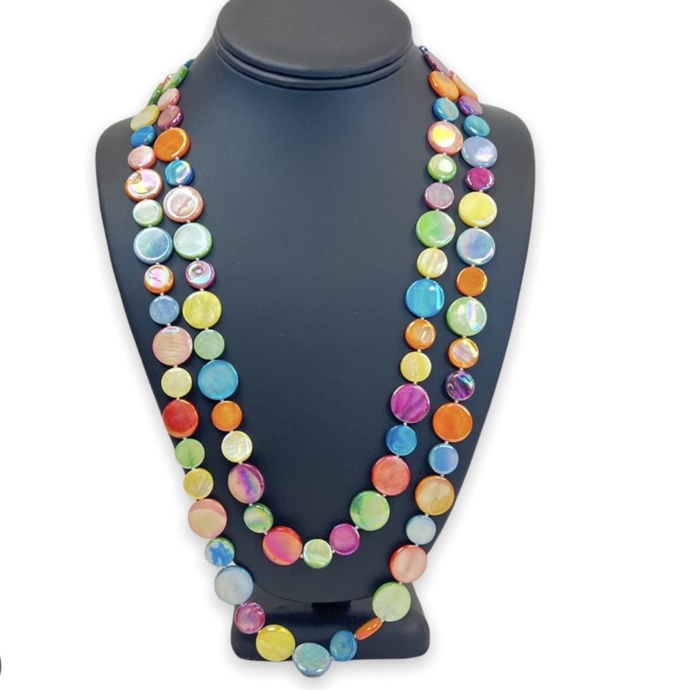 🌈Rainbow Mother of Pearl Necklace